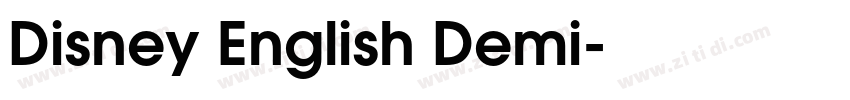 Disney English Demi字体转换